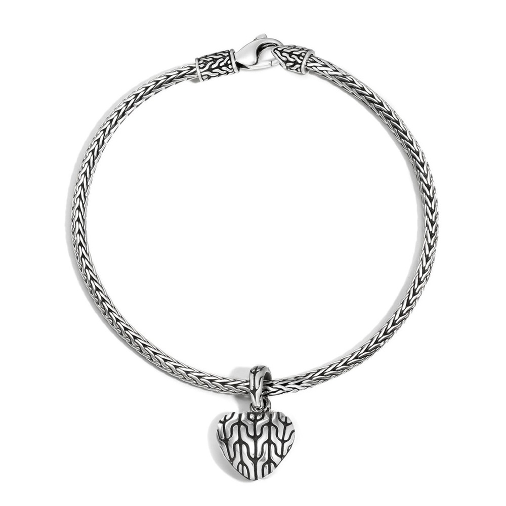 John hardy heart charm bracelet.